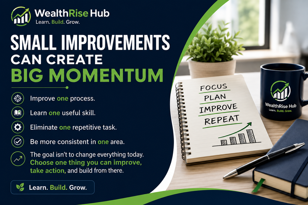 Small improvements can create big momentum with focus, planning, consistency, and action