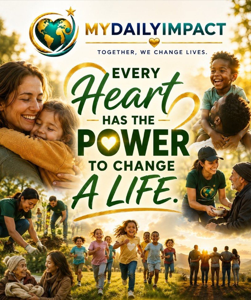 MyDailyImpact — Every Heart Has the Power to Change a Life! Inspiring kindness, compassion, and people helping people in need.